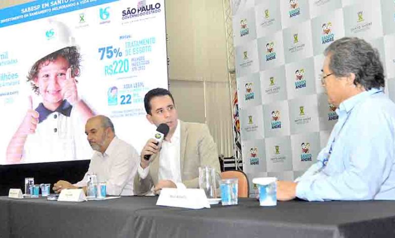 Fim da falta d'água para mais de 700 mil em Santo André