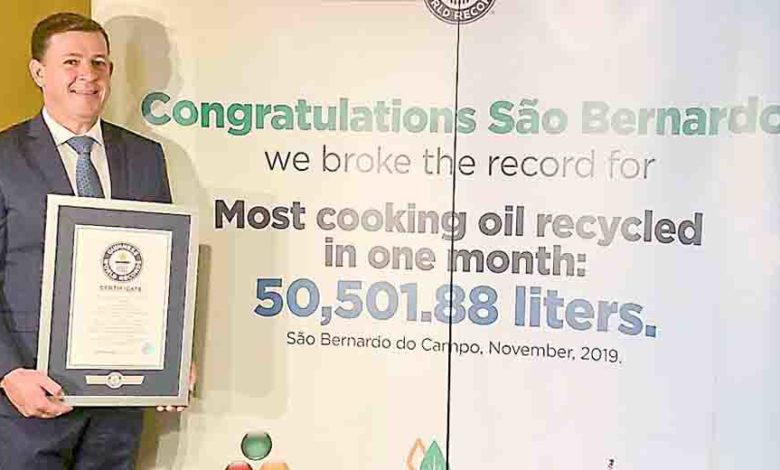 Cidade que mais recolhe óleo usado no mundo, S. Bernardo traça plano para usina de biodiesel