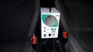 Aparelho silencioso realiza a sanitização do ambiente e automóvel