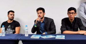 Deputado estadual Arthur Do Val, deputado federal Kim Kataguiri e Pedro Umbelino