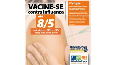 Ribeirão Pires dá sequência à 2ª etapa da vacinação contra influenza