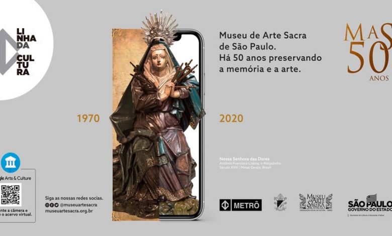 Legenda: Material promocional da exposição do MAS/SP no Google Arts&Culture em parceria com a Linha da Cultura do Metrô de SP