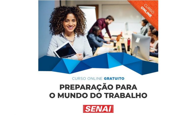 SENAI-SP está com inscrições aberta para curso online de preparação para o mercado de trabalho