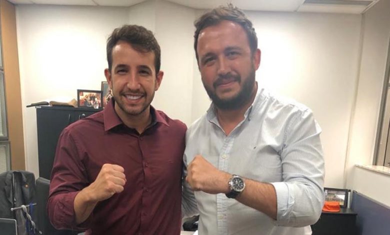 Deputado Tenente Coimbra recebe visita de Sodré, na Assembleia Legislativa de São Paulo, antes da pandemia