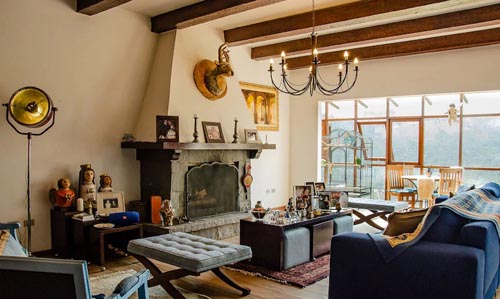 Sala Lareira Villa Capuzzo