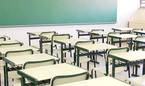 Sala de aula vazia