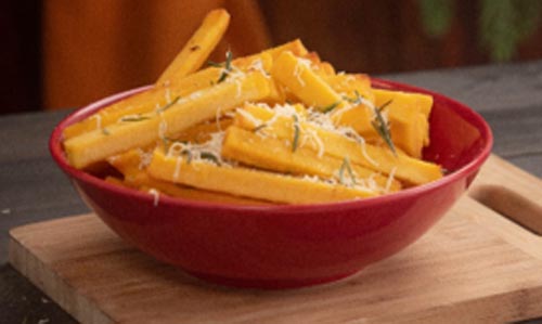 Como fazer uma crocante Polenta