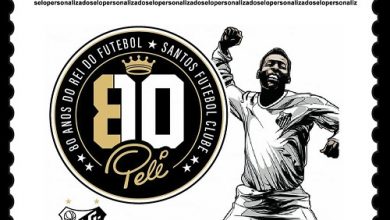 Selo e carimbo homenageiam 80 anos de Pelé