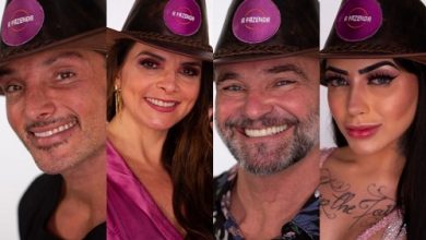 A Fazenda 2020: Juliano, Luiza Ambiel, Mateus e Mirella formam a sexta roça.