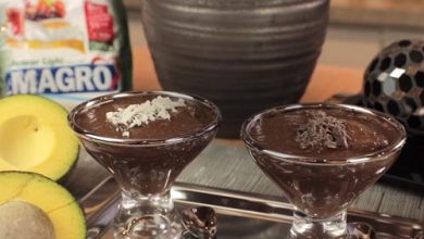 Mousse Fit de Abacate com Chia