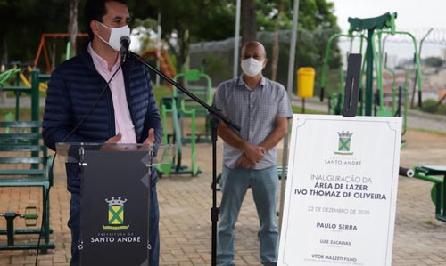 Santo André entrega área de lazer no bairro Camilópolis