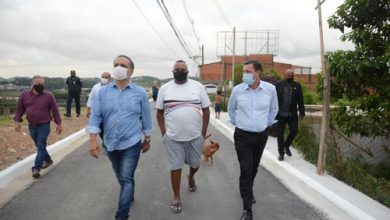 Em São Bernardo, prefeito Orlando Morando entrega recapeamento asfáltico no Parque Imigrantes