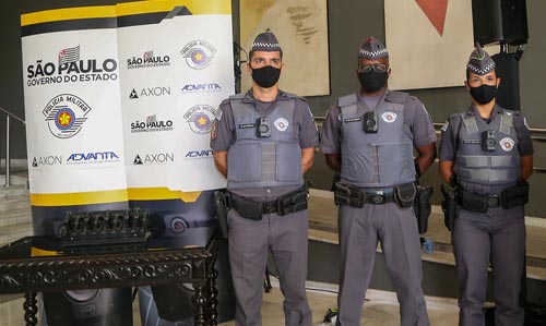 novas câmeras corporais para a Polícia Militar