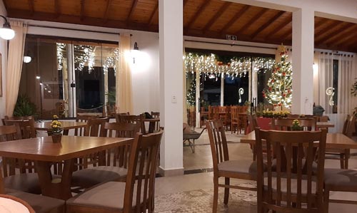O salão do O Alquimista, em Monte Verde