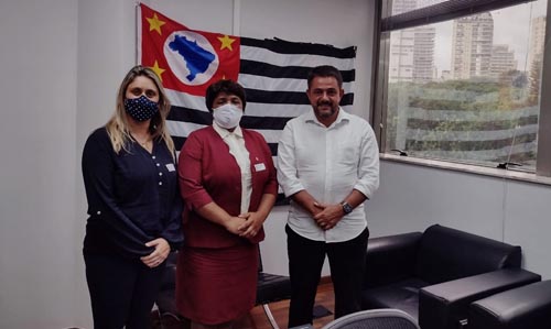 Marli Silva visita deputado Danilo Balas