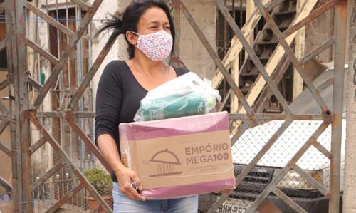 Entrega cestas - Santo André Solidária - Foto - Helber Aggio