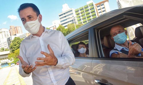 Ismael Pereira - Vacinado número 100 mil - Foto - Angelo Baima