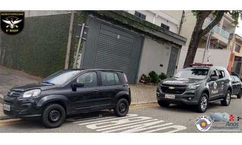 PM prende ladrão de carro em S. André