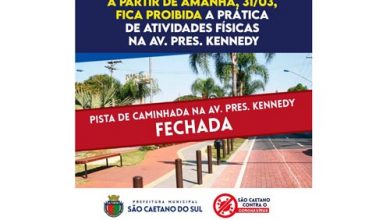 Avenida Presidente Kennedy e Praça dos Imigrantes fechadas