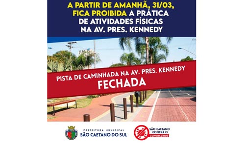 Avenida Presidente Kennedy e Praça dos Imigrantes fechadas
