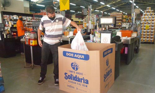 Doações campanha Santo André Solidária - Foto - Angelo B
