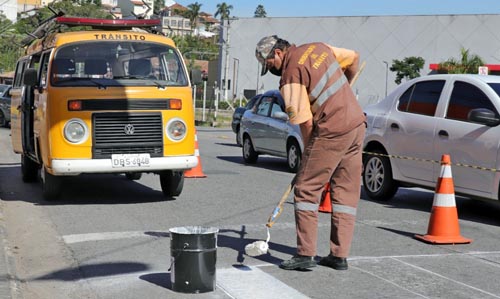 Pintura de Faixas de Pedestres