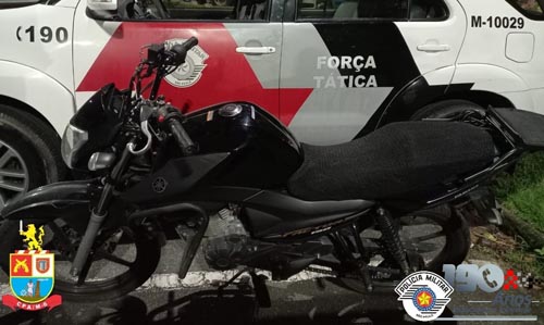 POLÍCIAIS MILITARES RECUPERAM MOTOCICLETA ROUBADA EM SANTO ANDRÉ