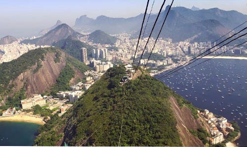 Monumento oferece vista singular da paisagem carioca, reconhecida como Patrimônio Mundial pela Unesco. Crédito imagem: Daniela Reis