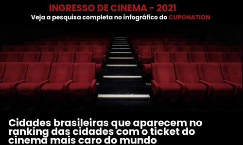 ranking do cinema mais caro