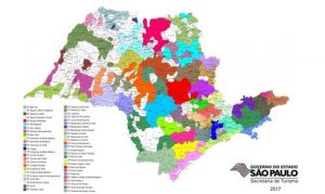 Mapa Turístico de São Paulo.