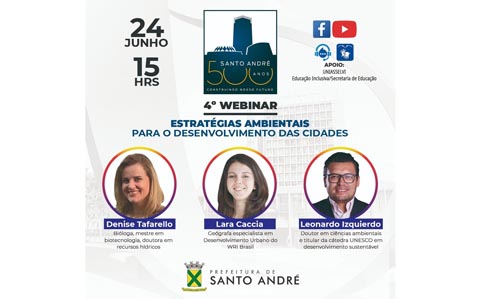 Webinar - Estratégias ambientais para o desenvolvimento das cidades