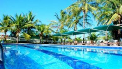 Uma das piscinas do Brotas Eco Hotel Fazenda Divulgação