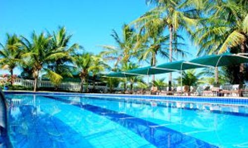 Uma das piscinas do Brotas Eco Hotel Fazenda Divulgação