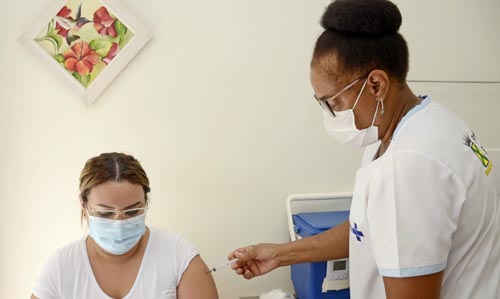 Santo André trägt an diesem Samstag einen Grippeimpfstoff bei sich