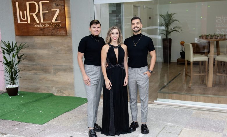 Os idealizadores do LuREz Studio de Dança: Ezequiel Rodrigo, Ana Luisa e Renato Guimarães