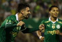 Jogador Flaco López marca contra o São Bernardo - Foto Cesar Greco Palmeiras by Canon