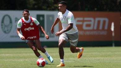 Rony e Naves durante treino na Academia de Futebol, na manhã de ontem Foto Cesar Greco Palmeiras by Canon