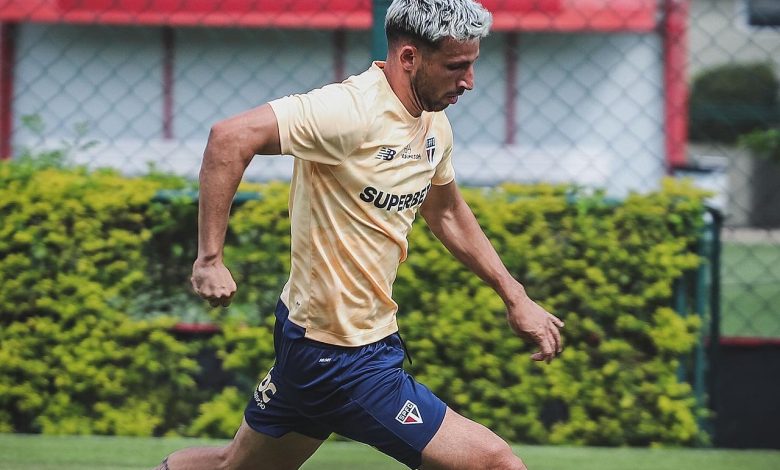 Calleri é dúvida e Carpini pode escolher André Silva como substituto do atacante - Crédito: São Paulo Futebol Clube