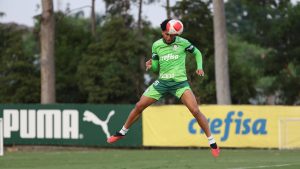 Zagueiro Murilo, também, poupado na Libertadores, deve estar entre os titulares - Crédito: Fabio Menotti/Palmeiras/by Canon