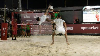 Jogadas elásticas e muita acrobacia marcaram a terceira rodada da Copa Paulista de Futevôlei - Crédito: Mendonça Júnior