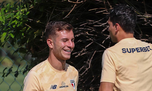 Durante o feriado de 1º de maio, o elenco são-paulino treinou no CT da Barra Funda - Crédito: São Paulo Futebol Clube