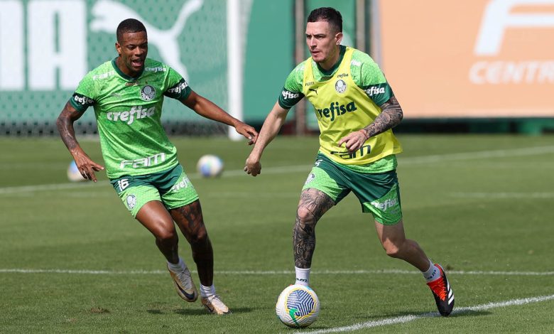 Aníbal Moreno já está treinando com o elenco com foco na Copa do Brasil - Crédito: Cesar Greco/Palmeiras/by Canon