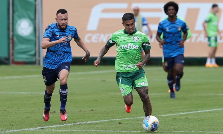 Em fase final de recuperação, Dudu participa de jogo-treino e deixa seu gol - Crédito: Cesar Greco/Palmeiras/by Canon