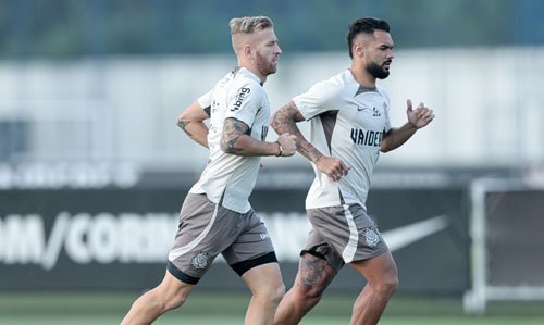 Elenco tem treino hoje (10) pela manhã antes de viajar ao Rio de Janeiro - Crédito: Rodrigo Coca/Agência Corinthians