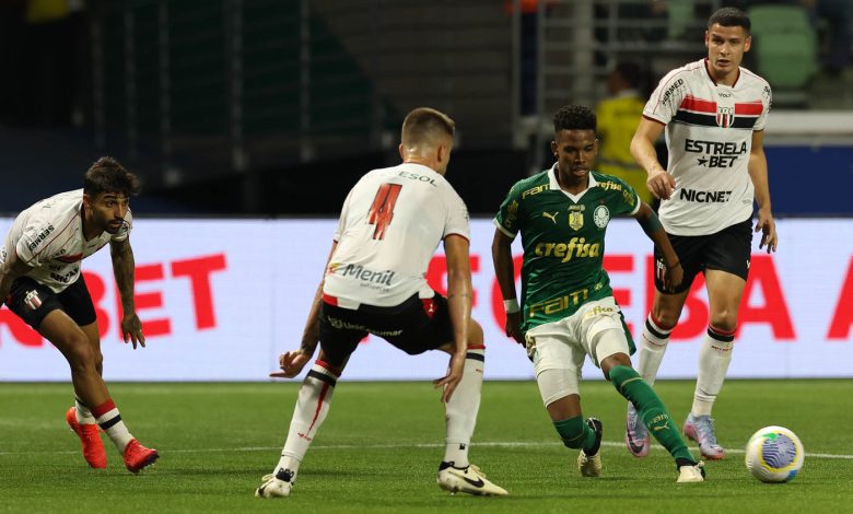 Menino Estêvão tira gol da cartola aos 52 de segundo tempo e dá a vitória ao Palmeiras - Crédito: Cesar Greco/Palmeiras/by Canon