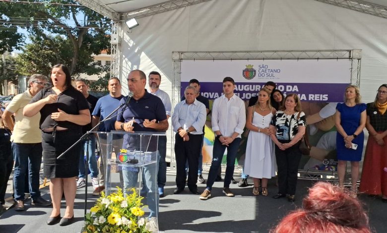 Prefeito de São Caetano, José Auricchio Júnior inaugura escola que terá início das aulas segunda-feira (13)