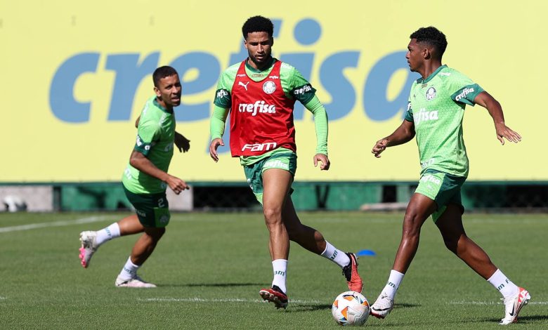 Elenco se prepara para duelo contra o del Valle no Allianz Parque, amanhã (15) - Crédito: Cesar Greco/Palmeiras/by Canon