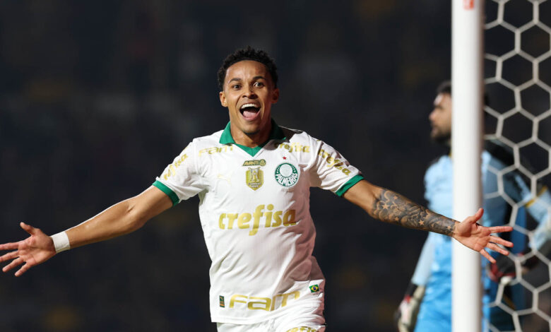 Lázaro fez o gol da vitória contra o Criciúma e deixa disputa pela vaga de atacante mais quente - Crédito: Cesar Greco/Palmeiras/by Canon