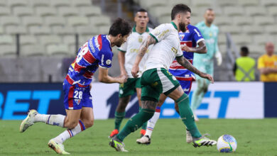 Palmeiras apático e com futebol pouco vistoso deixa escapar a liderança isolada do Nacional - Crédito: Cesar Greco/Palmeiras/by Canon