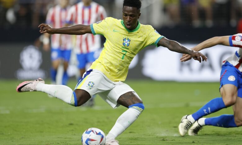Encantado, Vini Jr. brilha e deixa o Paraguai fora da sequência da Copa América - Créditos: Rafael Ribeiro / CBF